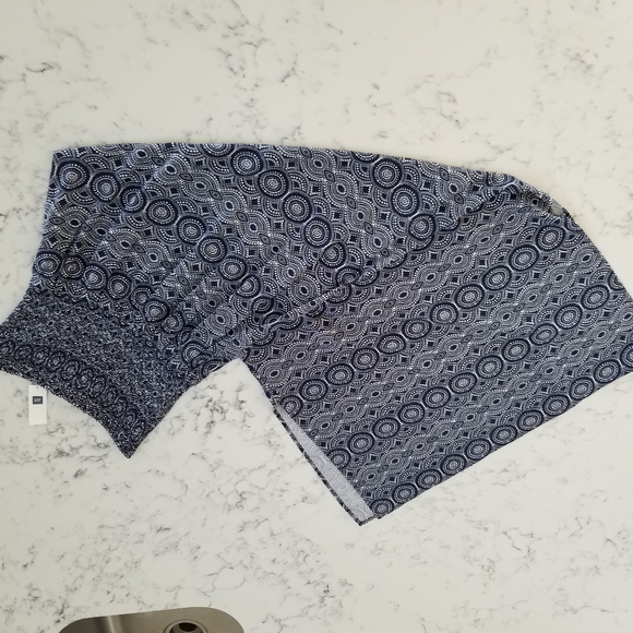 Gap NWT Blue and White Maxi Dress w/ Elastic Top - Picture 3 of 12